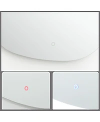 LuxenHome Asymmetrical Accent Wall Mirror with Lights