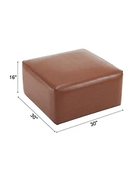 Streamdale Modern Faux Leather Ottoman Comfort, Style, and Versatility
