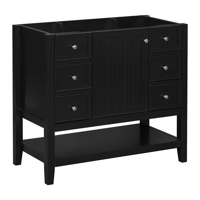 Streamdale 36" Bathroom Vanity Cabinet, Black
