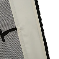 10' x 10' Replacement Mesh Sidewall Netting for Patio Gazebos and Canopy Tents with Zippers (Sidewall Only), Cream