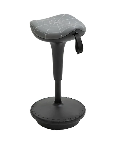 Streamdale Furniture Vinsetto Lift Wobble Stool Standing Chair with 360 Swivel, Tilting Balance Chair with Adjustable Height and Saddle Seat for Activ