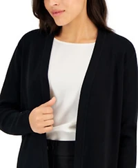 Ak Anne Klein Women's Newport Kissing Front Cardigan Sweater