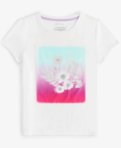 Epic Threads Little & Big Girls Shadow Floral Graphic T-Shirt, Created for Macy's