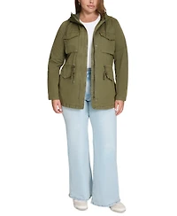 Levi's Plus Cotton Hooded Military Zip-Front Jacket
