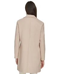 Calvin Klein Women's Single-Breasted Notched-Collar Coat