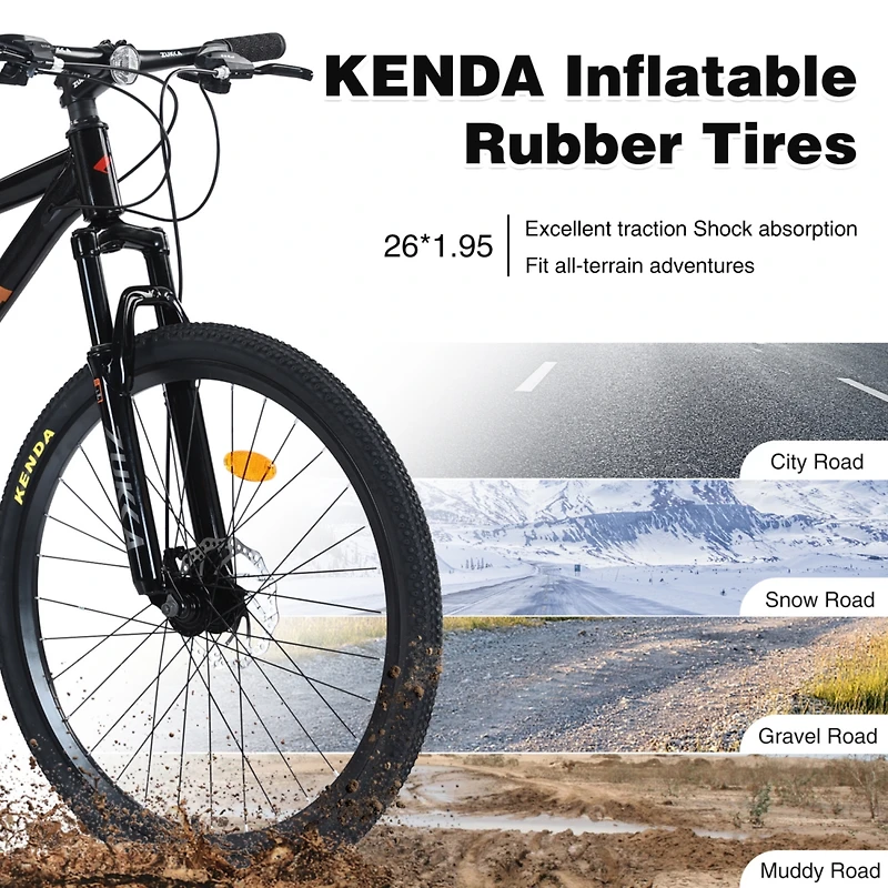 Streamdale 26" Mountain Bike, 24-Speed, Kenda Tires