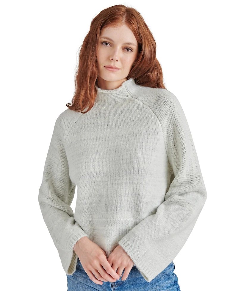 Steve Madden Women's Indie Metallic Mock-Neck Sweater