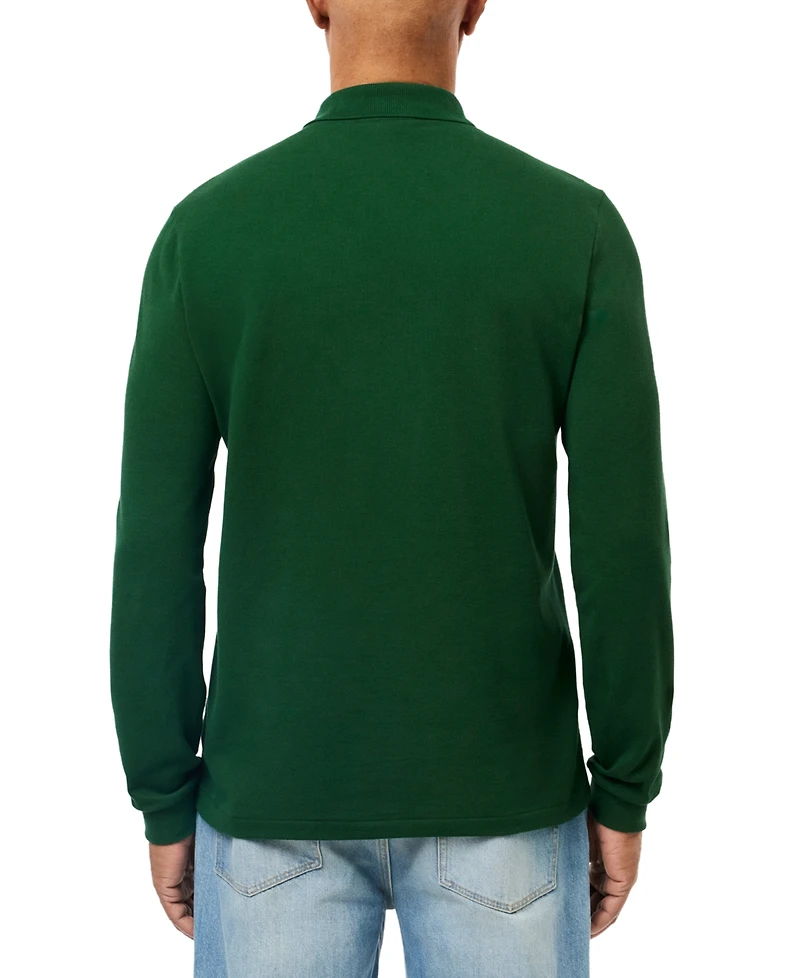 Lacoste Men's Long Sleeve Pique Polo - 132