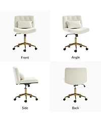 Hulala Home Sinclair Modern Office Chair with Sgs International Certified Stainless Steel Gas Spring