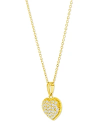 Diamond Heart Cluster Pendant Necklace (3/8 ct. t.w.) in 14k Gold, 16" + 2" extender