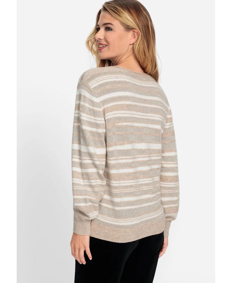 Olsen Women's Silver Stripe Pullover
