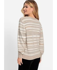Olsen Women's Silver Stripe Pullover