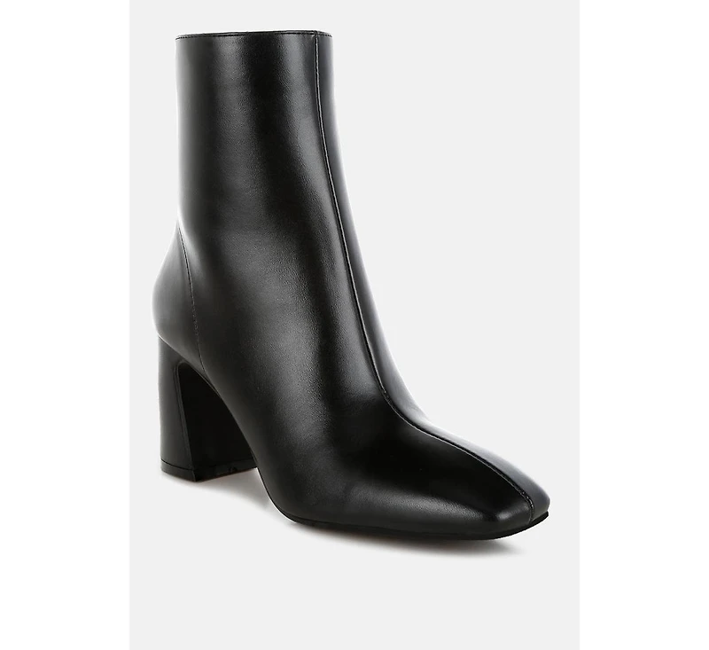 Bruna Square Toe Ankle Boots
