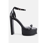 Cutlass High Heeled Chunky Sandals