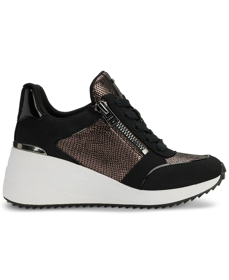 Dkny Women's Kalina Lace-Up Wedge Sneakers