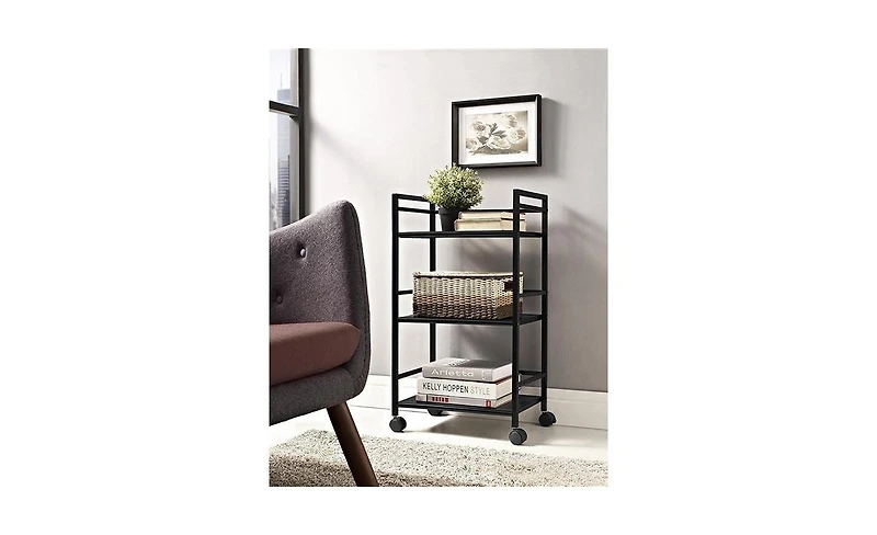 Slickblue Widened 3-Tier Multi-Functional Storage Cart for Efficient Organization and Easy Access