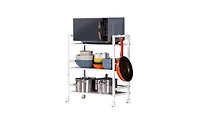 Slickblue Widened 3-Tier Multi-Functional Storage Cart for Efficient Organization and Easy Access