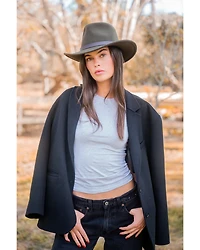 Peter Grimm Sherpa Wool Felt Crushable Packable Fedora Hat