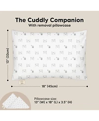 KeaBabies Toddler Cuddly Pillow with Pillowcase, 13X18 for Sleeping, Small Travel Pillows, Nursery