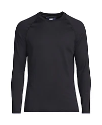 Lands' End Men's Long Sleeve Crew Neck Expedition Thermaskin Long Underwear Top