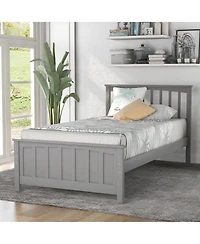 Slickblue Wood Platform Bed Twin size Platform Bed