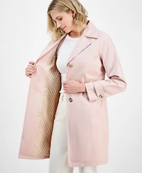 Michael Michael Kors Petite Single-Breasted Reefer Trench Coat