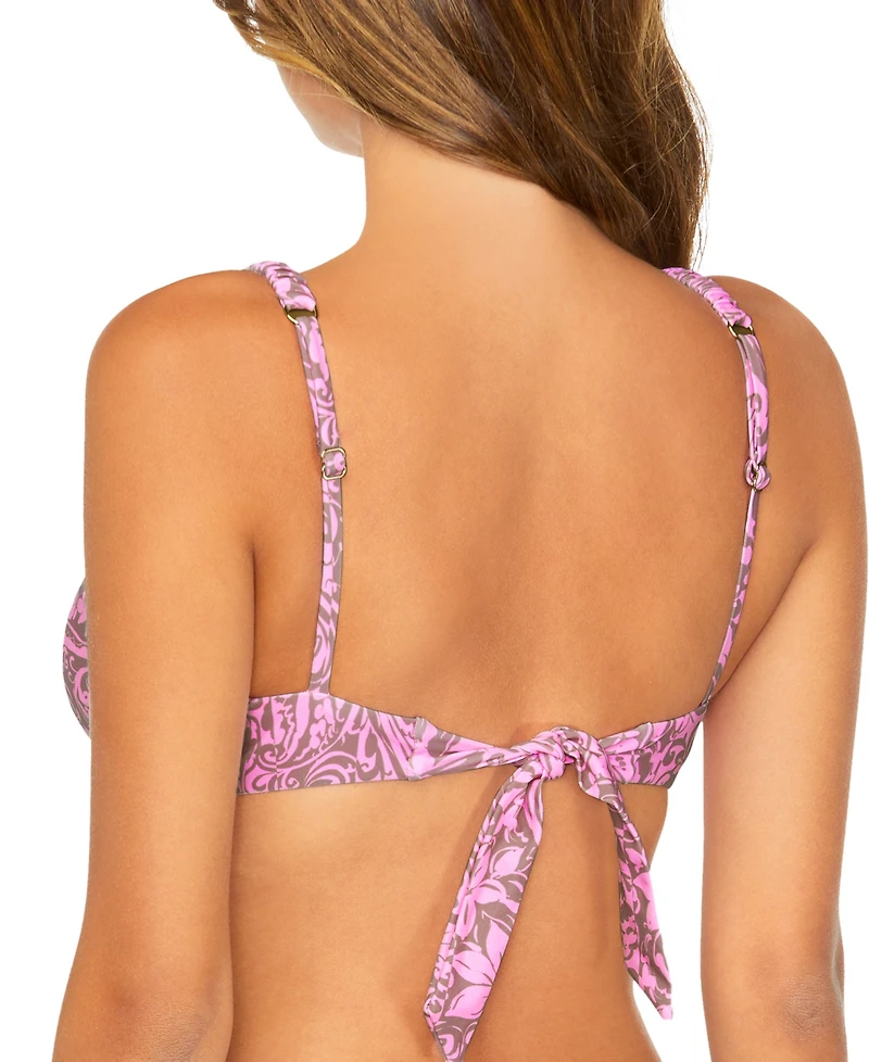 Raisins Juniors' Golden Scoop-Neck Bralette Bikini Top
