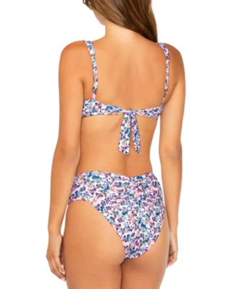 Raisins Juniors Printed Bikini Top V Waist Bottoms