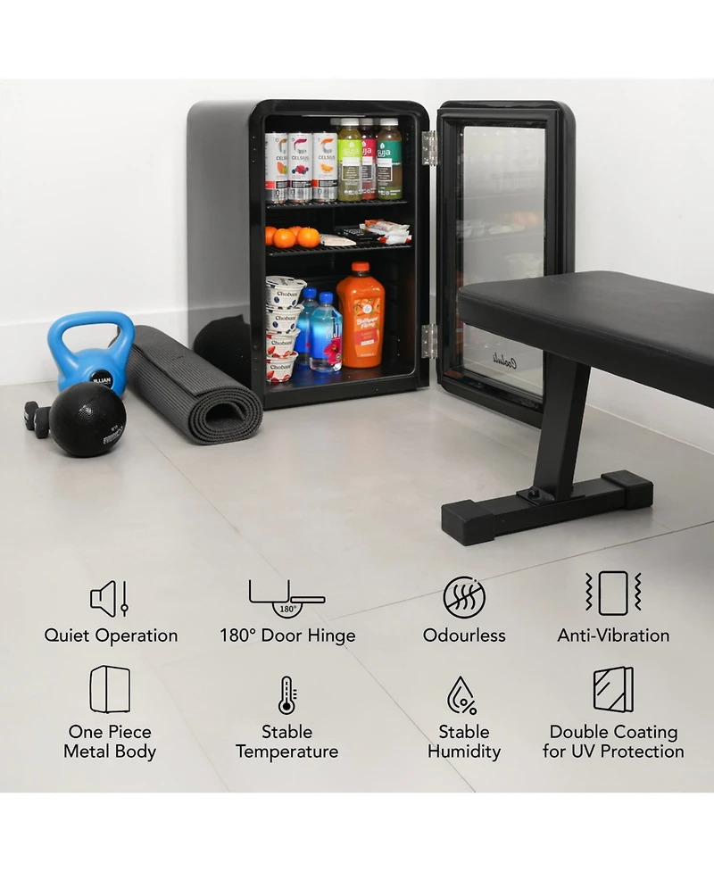 Cooluli Decor 2.4 CuFt Glass Door Beverage Cooler
