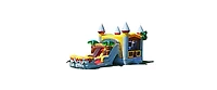 JumpOrange T-Rex Commercial Grade Bounce House Water Slide with Pool for Kids and Adults (with Blower), Basketball Hoop, Wet Dry Combo, Outdoor, Big I