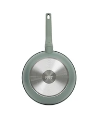 Gibson Home Barnsdall 10 Piece Premium Pfa Free Ceramic Nonstick Aluminum Cookware Set W/ Kitchen Tools - Sage Green