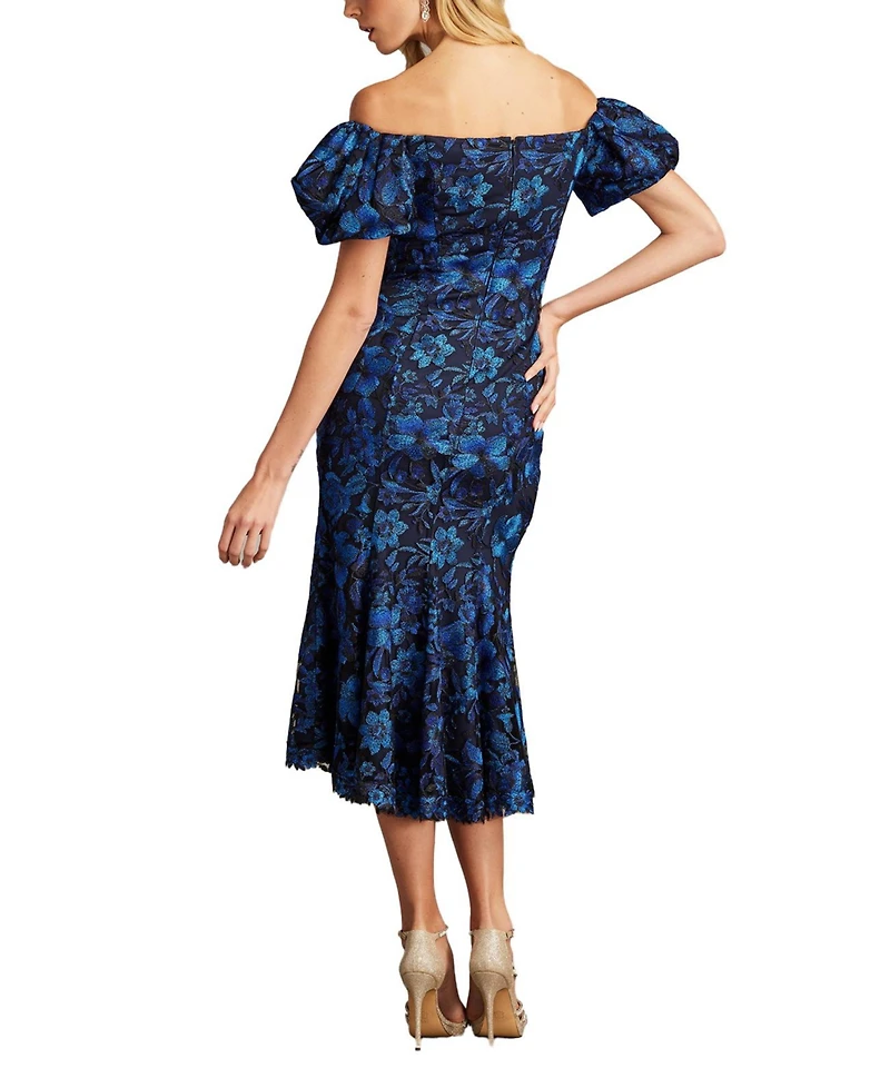 Tadashi Shoji Women's Bavi Off-Shoulder Midi Dress