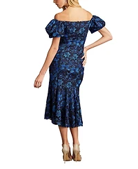 Tadashi Shoji Women's Bavi Off-Shoulder Midi Dress