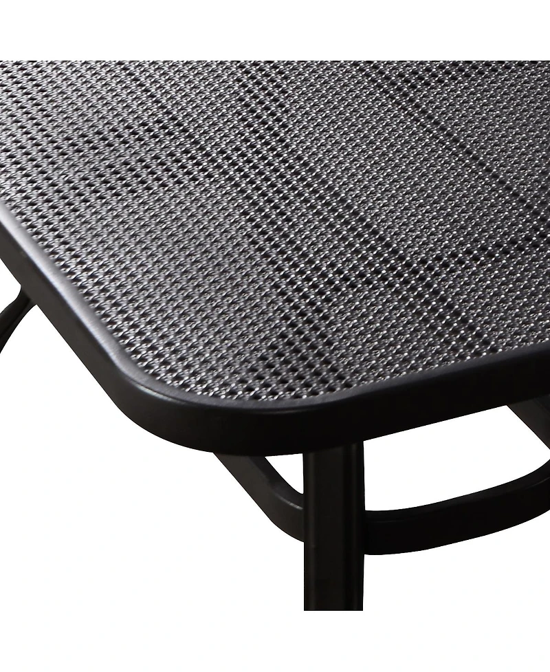 Sugift 2 Pieces Patio Outdoor Cushioned Coffee Table Seat