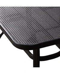 Sugift 2 Pieces Patio Outdoor Cushioned Coffee Table Seat