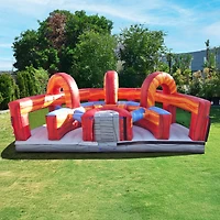 JumpOrange Shadow Obstacle Course Bounce House Inflatable for Kids and Adults with Blower, Commercial Grade, Pop Ups, Outdoor Indoor, Rental Quality