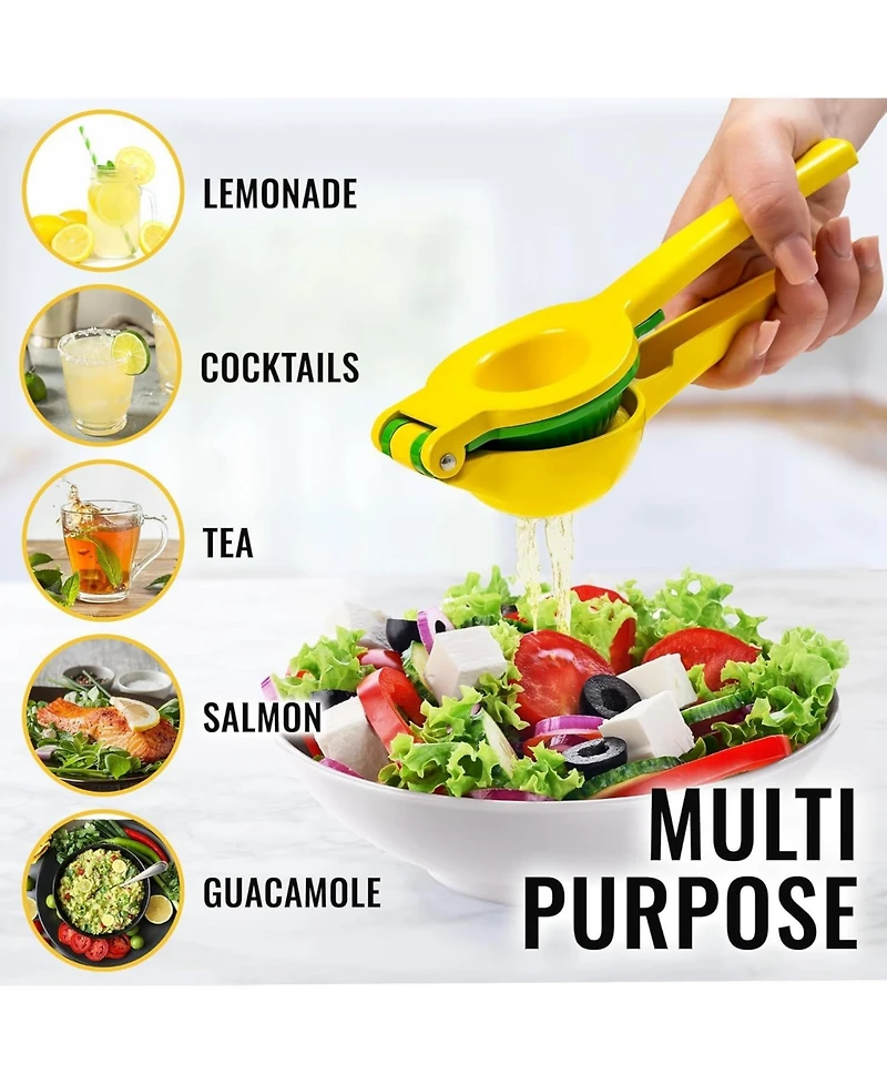 Metal 2-In-1 Lemon Squeezer Manual - Sturdy