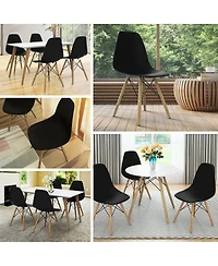 Inolait Set of 2 Mid-Century Modern Dsw Dining Side Chair