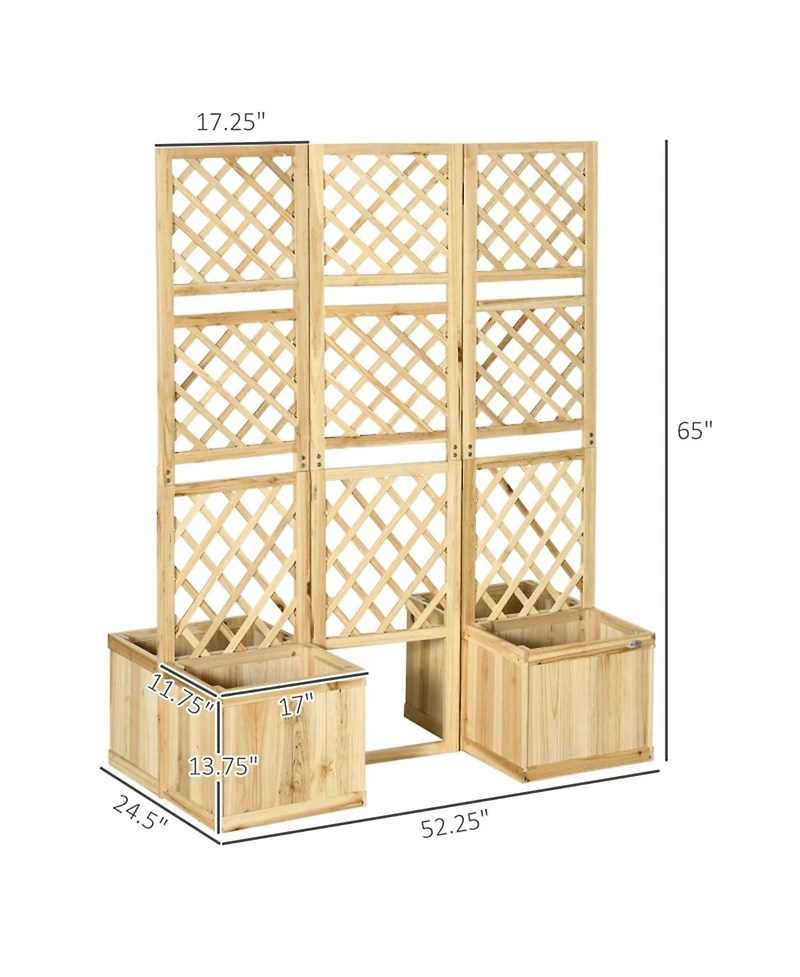 Slickblue Durable Wooden Planter Box for Indoor and Outdoor Use – Perfect for Flowers and Vegetables