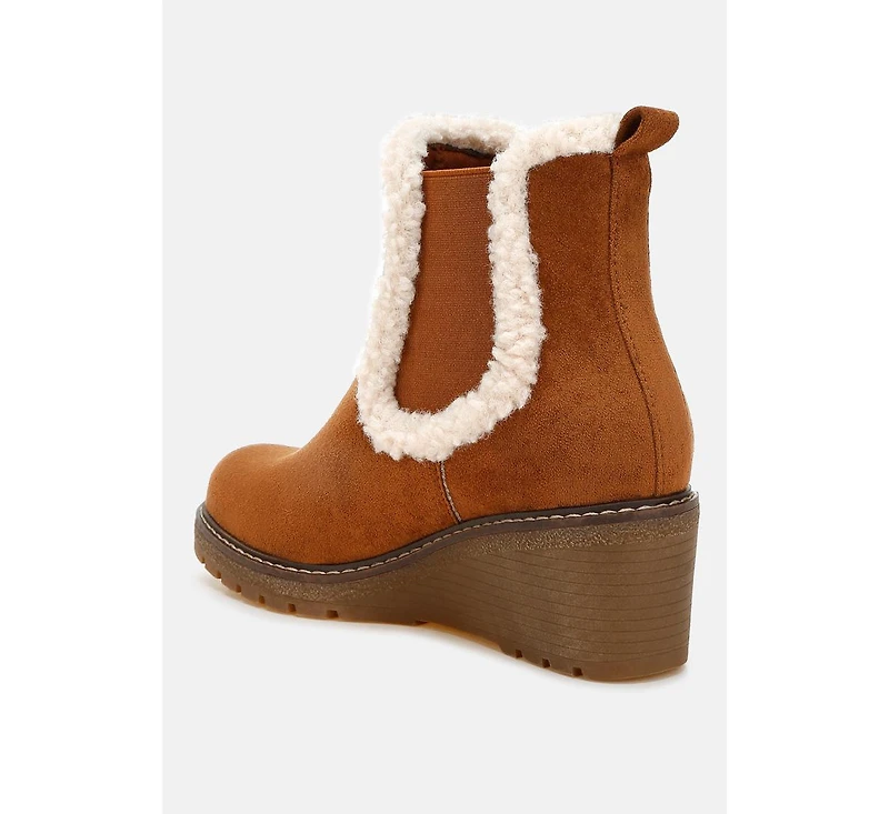 Thunderhoof Faux Fur Lined Chelsea Boots