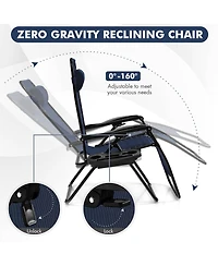 Inolait Outdoor Folding Zero Gravity Reclining Lounge Chair