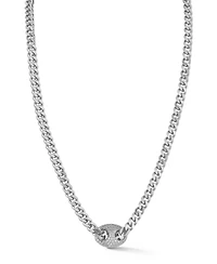 Rachel Zoe Gold Plated Pave Mariner Curb Chain Necklace