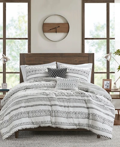 Madison Park Fraser Seersucker 5-Pc. Comforter Set, King/California King