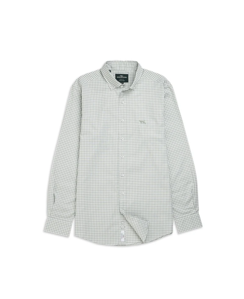 Rodd Gunn Men's Check Oxford Long Sleeve Slim Fit Shirt