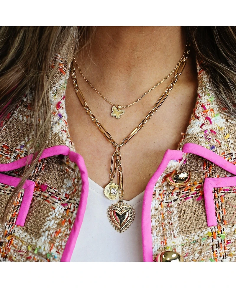 Non-Tarnishing Gold Filled Dainty Chain With Butterfly Charm Necklace