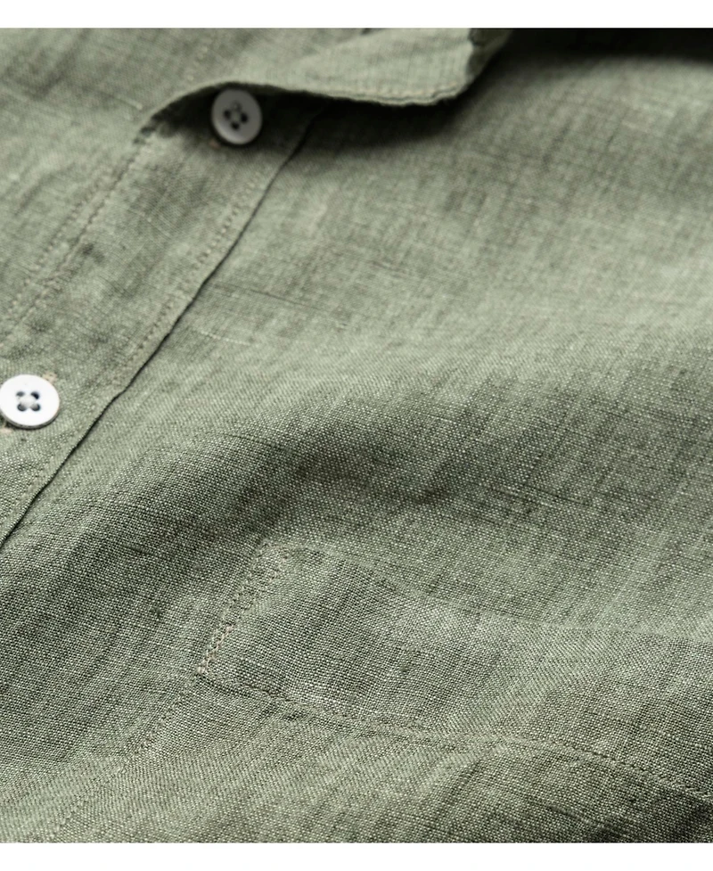 Rodd Gunn Men's Coromandel Linen Long Sleeve Slim Fit Shirt