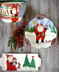 Old St. Nick Handled Rectangular Platter