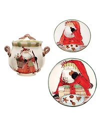 Vietri Old St. Nick Cookies for Santa Set