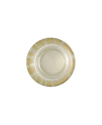 Vietri Rufolo Glass Gold Brushstroke Votive