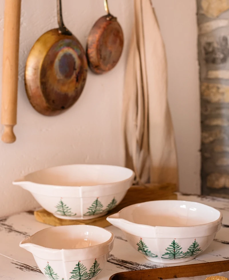 Vietri Lastra Holiday Large Mixing Bowl